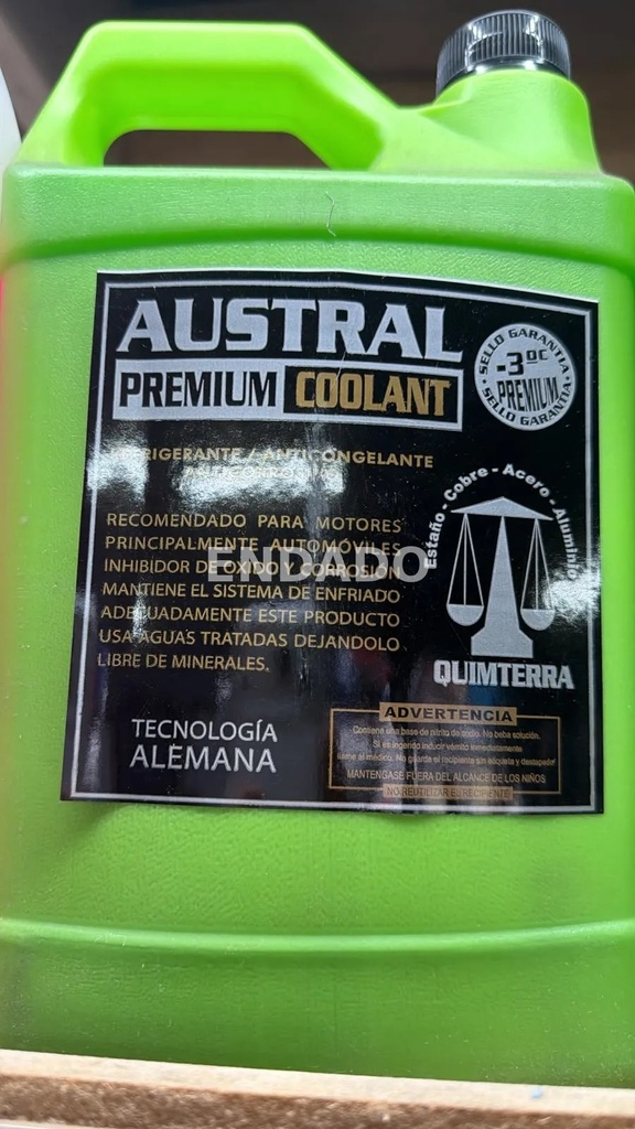 COOLANT AUSTRAL PREMIUM -3° VERDE