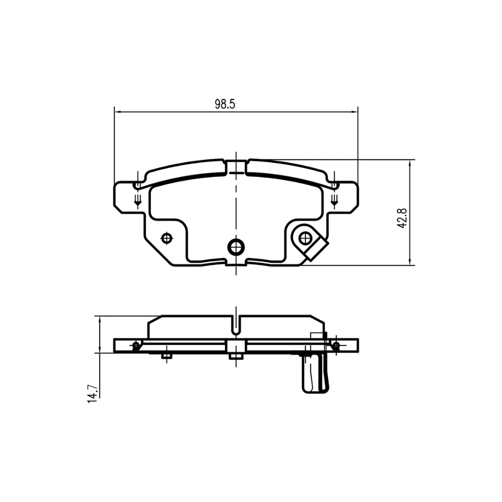 PASTILLAS DE FRENO TRASERAS TIGGO 2 / CHERY K60