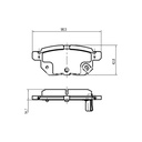 PASTILLAS DE FRENO TRASERAS TIGGO 2 / CHERY K60