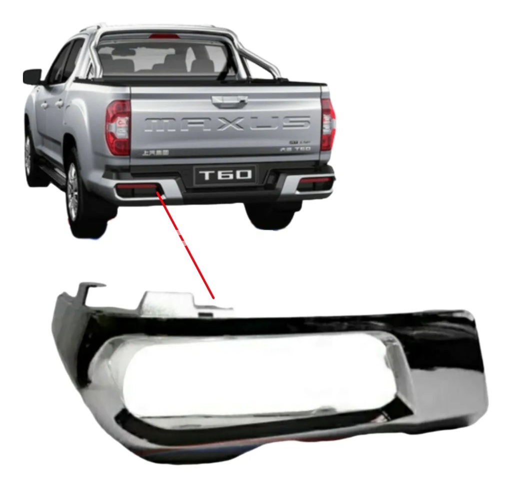 [Maxus-C00062222-GEN] Corner Trasero Cromado LH MAXUS T60
