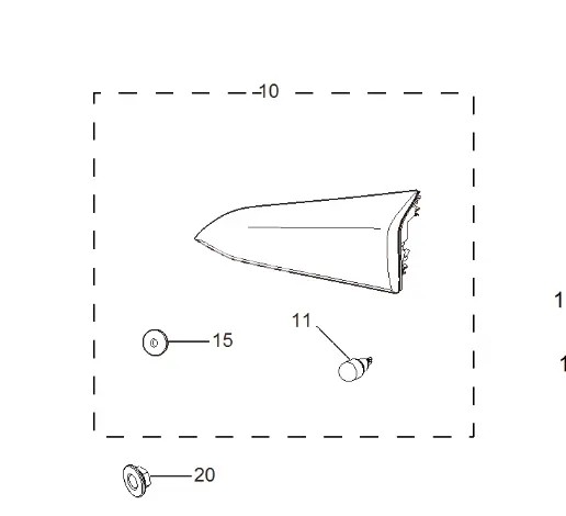 [MGFOCINTRHONE] FOCO INTERIOR DERECHO RH MG ONE